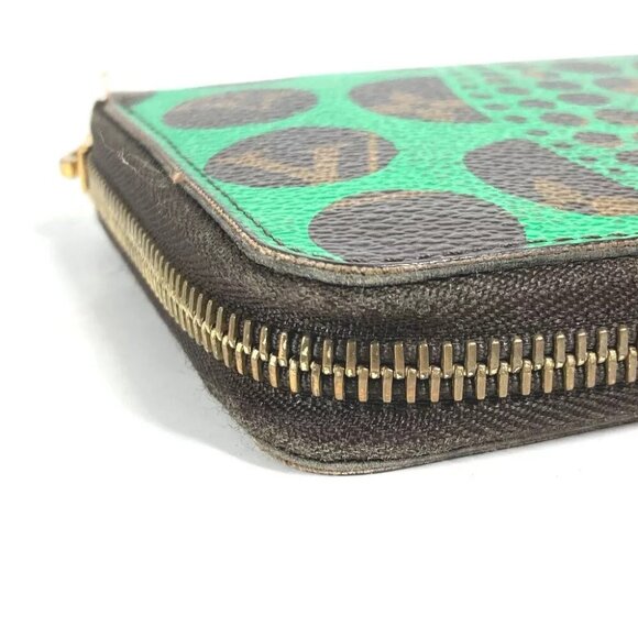 LOUIS VUITTON M60451 Monogram Pumpkin Dot by Yayoi Kusama Zippy Wallet - Picture 7 of 16